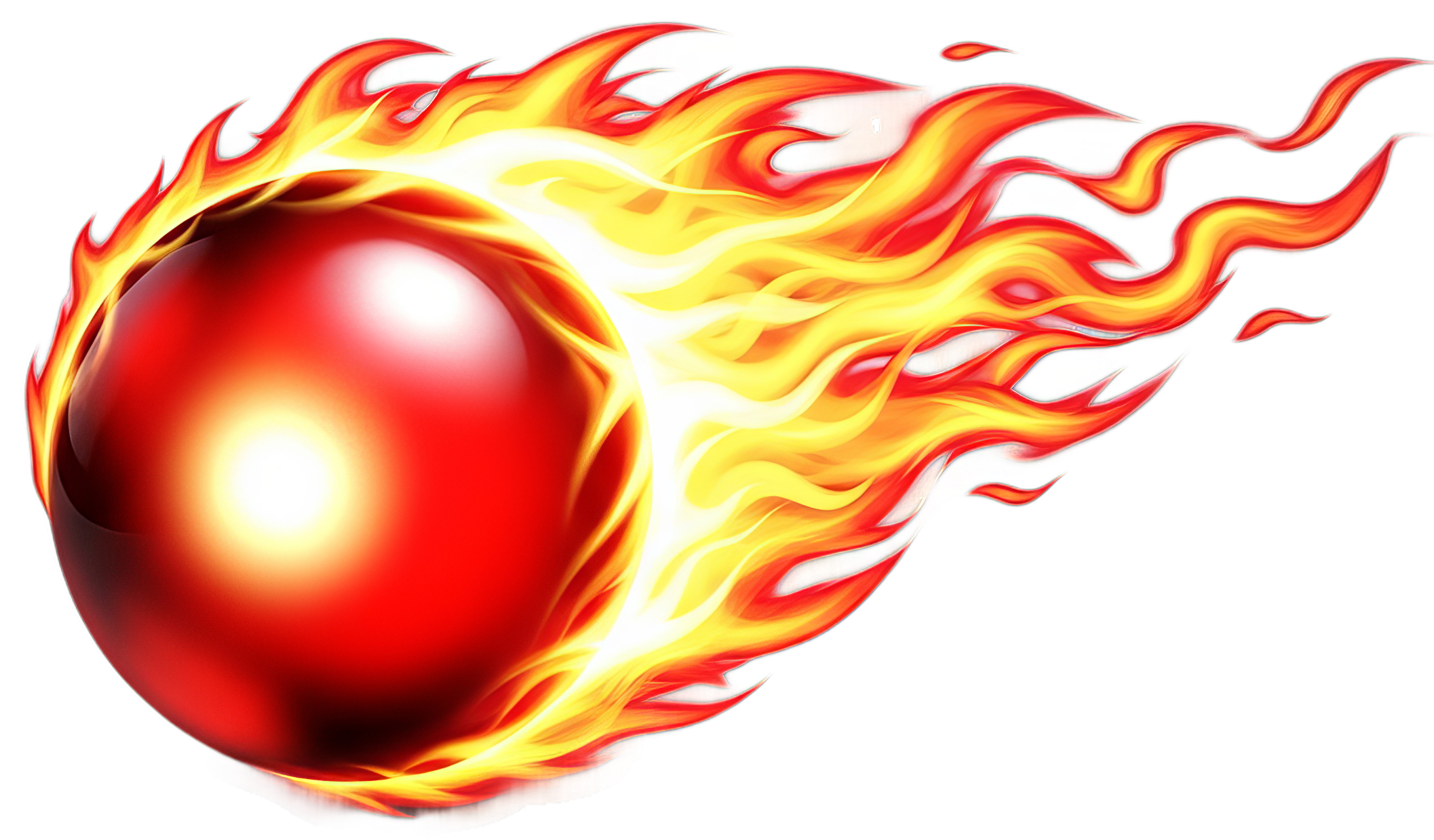 Decorative flame graphic for Win the Spin bonus